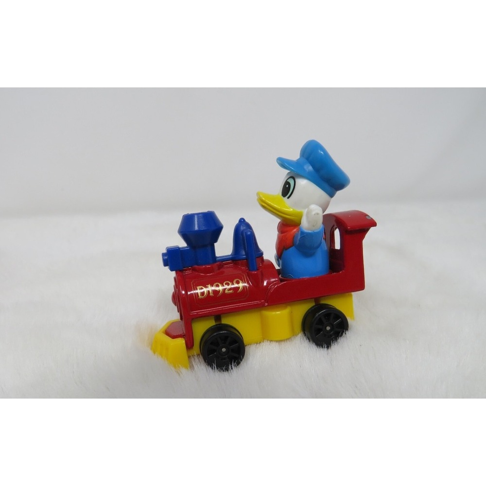 Vintage Walt Disney Production TOMY Toys Donald Duck in a Train Mickey W/ Minnie - Picture 3 of 11